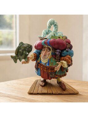 James Christensen Levi Levitates the Stone Fish Figurine - Damaged